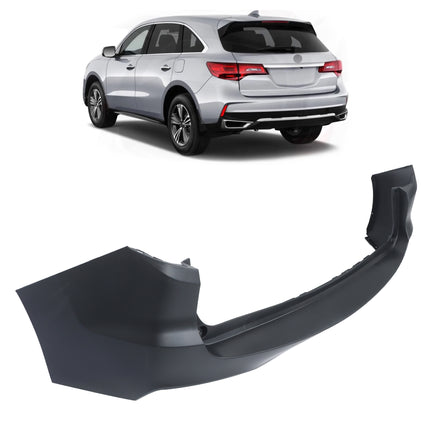 Findmall Rear Upper Bumper Cover for 2016-2018 Acura RDX, No Sensor Holes, Primed