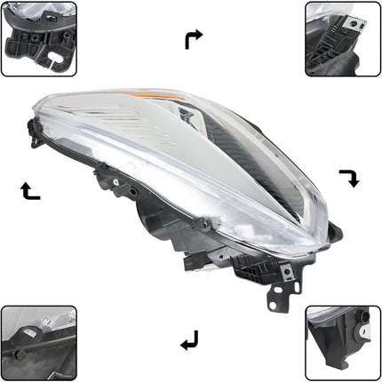 Findmall Headlight Assembly for 2017–2019 Ford Escape Front Left Driver Side, Replaces GJ5Z-13008-T