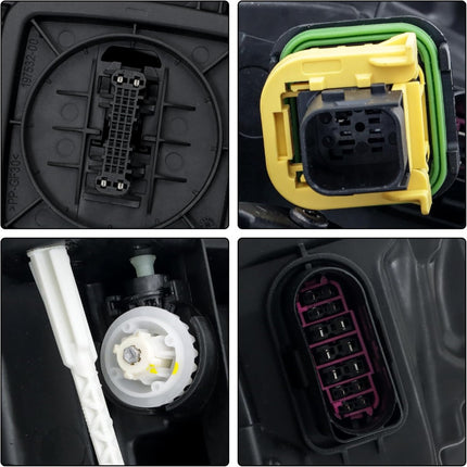 Findmall Driver Side Headlights Assembly with DRL Replacement for A6 S6 2016-2018 Housing Black Lamp LH 1PC 4G0941773K