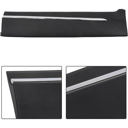 Findmall Rear Left Lower Door Molding for 2019-2022 Honda Pilot, Black with Chrome Trim