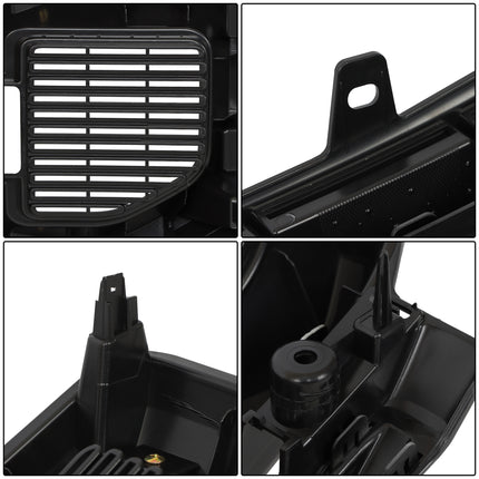 Findmall Front Grille Upper Matte Black with 2 Straight Trim Style Replacement for F250 F350 F450 Super Duty XLT 2020-2022