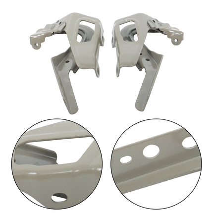 Front Left and Right Hood Hinge Set Steel Replacement for HR-V 2023-2024 Replacement for HO1236166 HO1236165