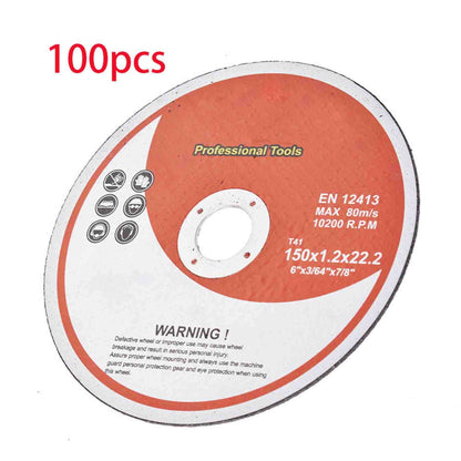 100 Pack 6"x.045"x7/8" Cut-Off Wheel - Metal & Stainless Steel Cutting Discs