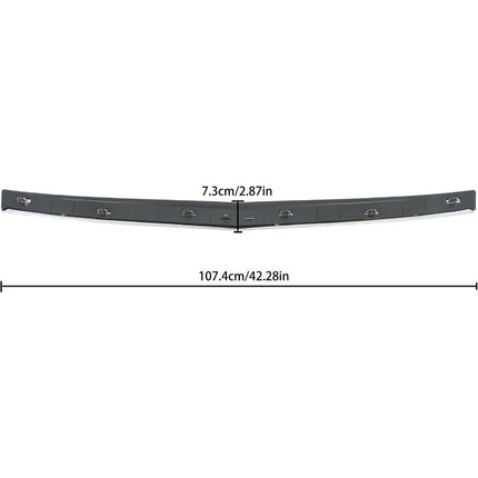Findmall 2-Piece Black and Chrome Front Grille and Hood Grille Molding Trim Kit Replacement for Escalade and Escalade ESV 2007-2014 23190290 15907252