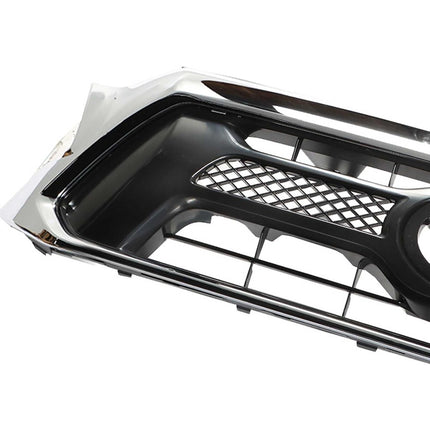Findmall Front Upper Grille for 2012-2015 Toyota Tacoma, Chrome Frame with Gray Insert