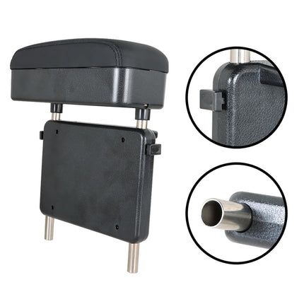 Findmall Universal Car Armrest Support Elbow Pad Console Storage Case Black Replacement for Trucks SUVs Van and Most Car Models