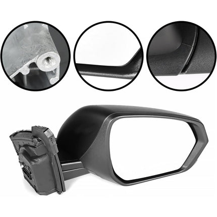 Findmall Side Mirror Assembly for 2018-2022 Equinox, Passenger Side, Heated, No Turn Signal