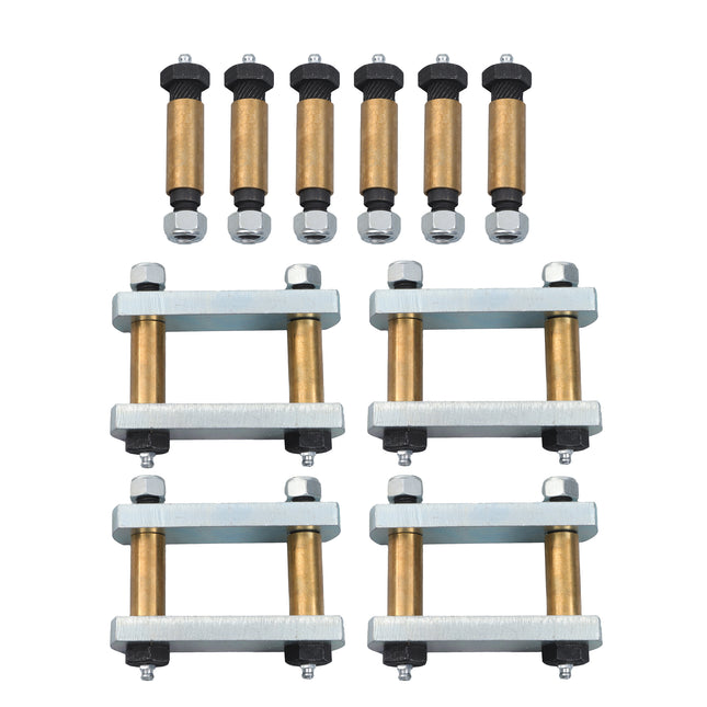 Findmall Tandem Trailer Shackle Upgrade Kit, 3-1/8 in Hole-Center Spacing, Reference UO12-021