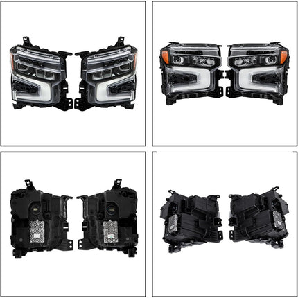 Findmall Headlights Assembly Replacement for Silverado 1500 ZR2 2022-2024