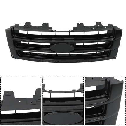 Findmall Gloss Black Front Upper Grille Replacement for 2015-2017 Expedition