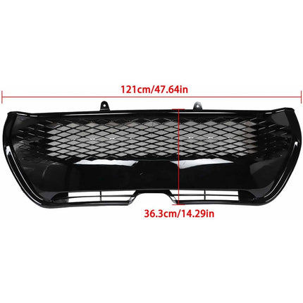 Findmall Front Upper and Lower Mesh Grille Set for 2017-2019 Toyota Corolla SE XSE, Black