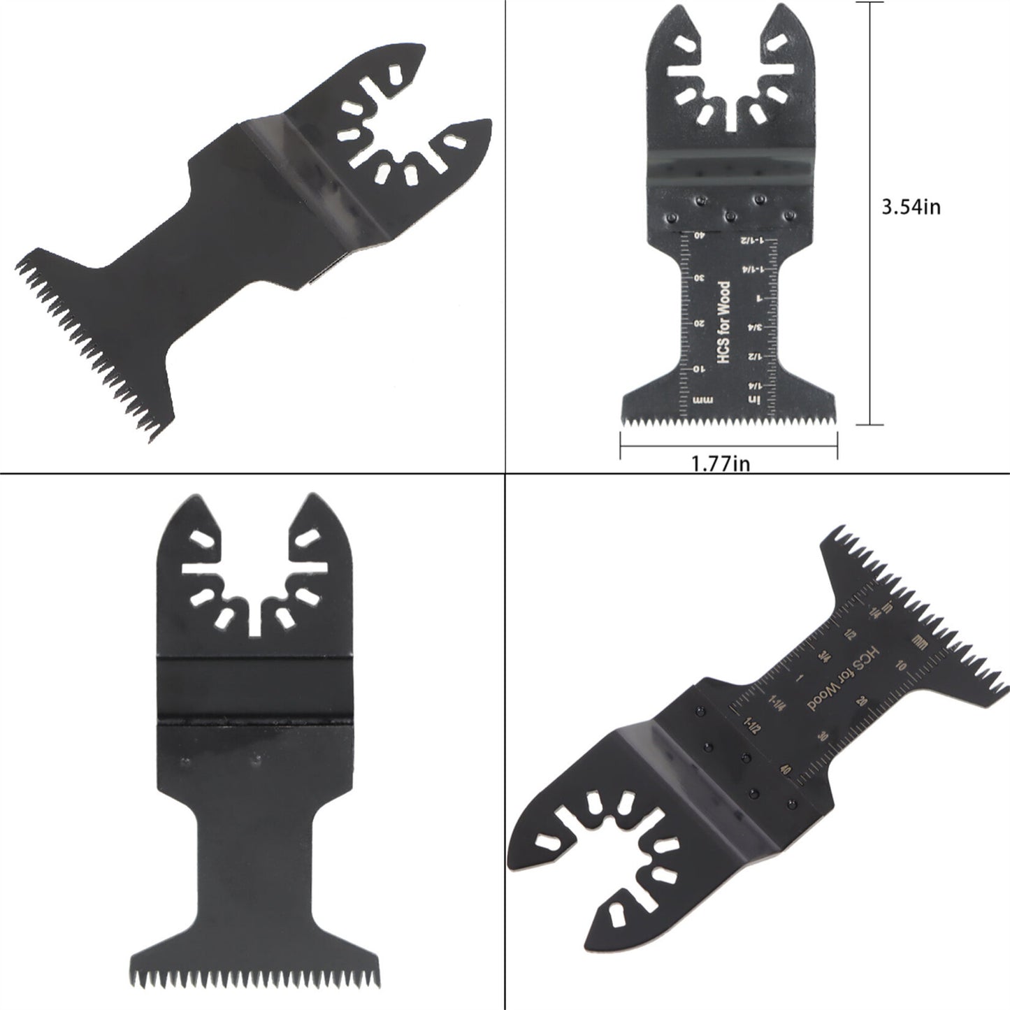 findmall 48Pcs Oscillating Tool Accessories Set 1-3/8, 1-3/4 Inch Multi Tool Blades Oscillating Saw Blades Accessories Fit for Universal Treasure Oscillating Tools