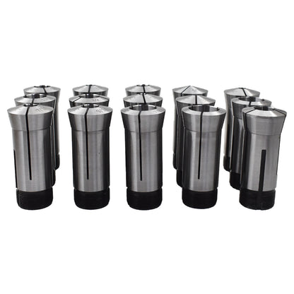 findmall 15Pcs 5C Collet Set Fit for Machining Turning