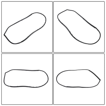 Findmall Door & Window Weatherstrip Seal Kit for Jeep CJ7 & Wrangler YJ, 10-Piece