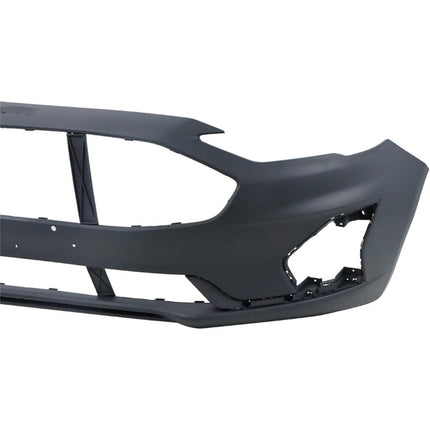 Findmall Primed Front Bumper Cover with License Plate Holes Replacement for 2019-2020 Ford Fusion