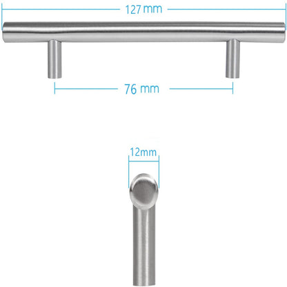 30 Packs Drawer Handle Stainless Steel 6 Inch Length 3.78 Inch Hole Centers Pull Handle Fit for Dresser Drawers, Modern Kitchen Cupboard