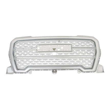 Findmall Front Upper Mesh Grille for 2019-2021 GMC Sierra 1500, Silver
