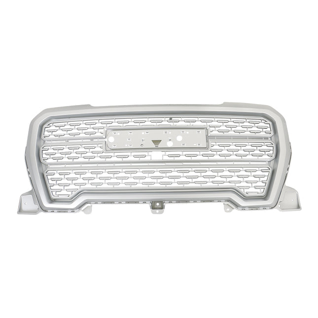 Findmall Front Upper Mesh Grille for 2019-2021 GMC Sierra 1500, Silver