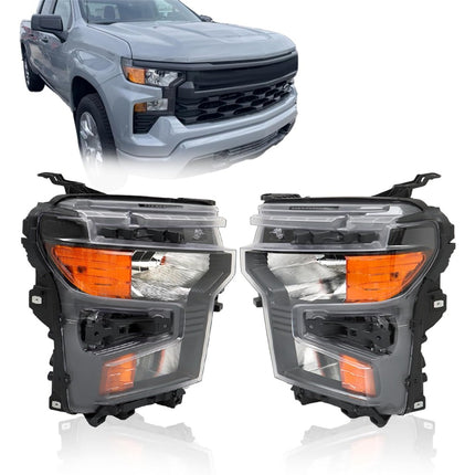 Findmall Headlight Replacement for Silverado 1500 Front LH RH