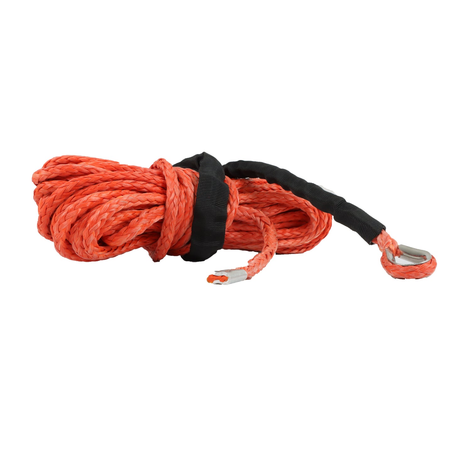 findmall 5/16 Inches 50 feet Capstan Rope Off Road Vehicle Traction Rope Maximum Strength 12000 Pounds Synthetic Car Tow Rope Orange