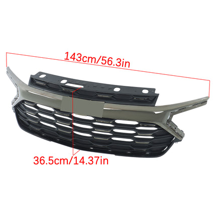 Findmall Electroplated Black Front Upper Bumper Grille Replacement for Trailblazer ACTIV 2024