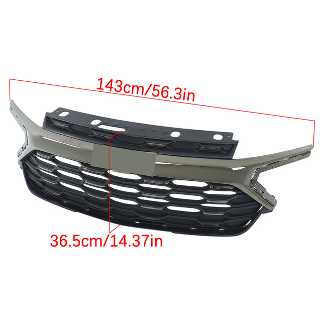 Findmall Electroplated Black Front Upper Bumper Grille Replacement for Trailblazer ACTIV 2024