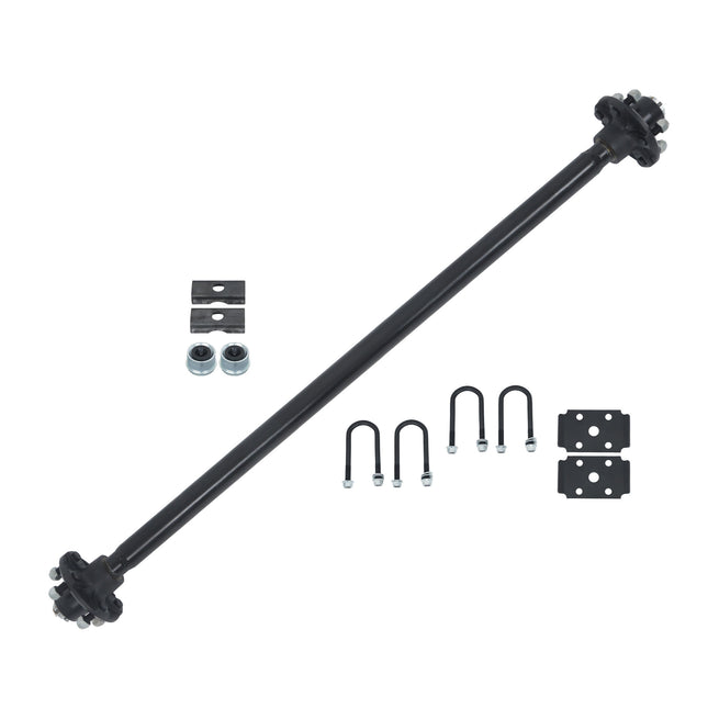 Findmall 2,000 lb Trailer Axle with U-Bolt Kit, 5 on 4.5 in, 47.5 in Hub Face