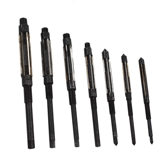 findmall 7Pcs Adjustable Reamers 6.5MM - 11.75MM High Speed Steel Adjustable Hand Reamers 1/4 Inch to 15/32 Inch