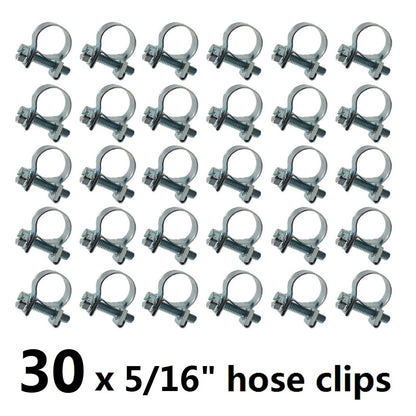 NEW 30PCS 5/16"FUEL INJECTION HOSE CLAMP / AUTO Fuel clamps