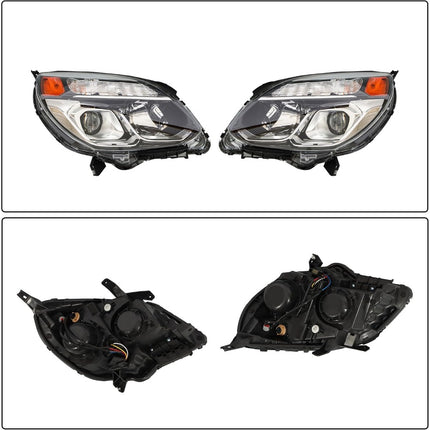 Findmall Headlight Assembly Pair Replacement for Equinox 2016-2017