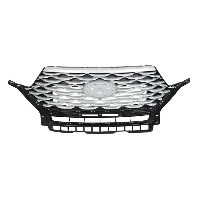 Findmall Silver and Black Mesh Front Upper Grille Replacement for Explorer 2020-2022