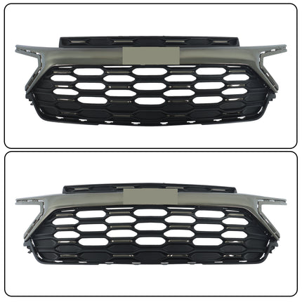 Findmall Electroplated Black Front Upper Bumper Grille Replacement for Trailblazer ACTIV 2024