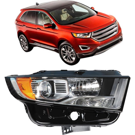 Findmall Headlight Assembly for 2015–2018 Ford Edge Front Right Passenger Side, Replaces FO2503341