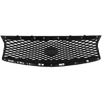 Findmall Front Upper Mesh Grille for 2015-2019 Infiniti Q70 Q70L, Chrome, Without Camera Hole