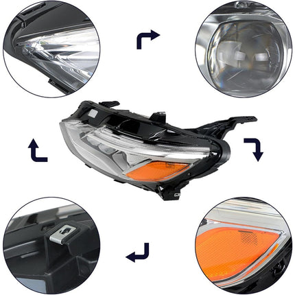 Findmall Headlight Assembly Driver Side Left LH Replacement for Malibu 2019 2020 2021