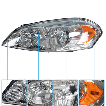 Findmall Headlight Assembly Replacement for Impala Limited Left LH Right RH