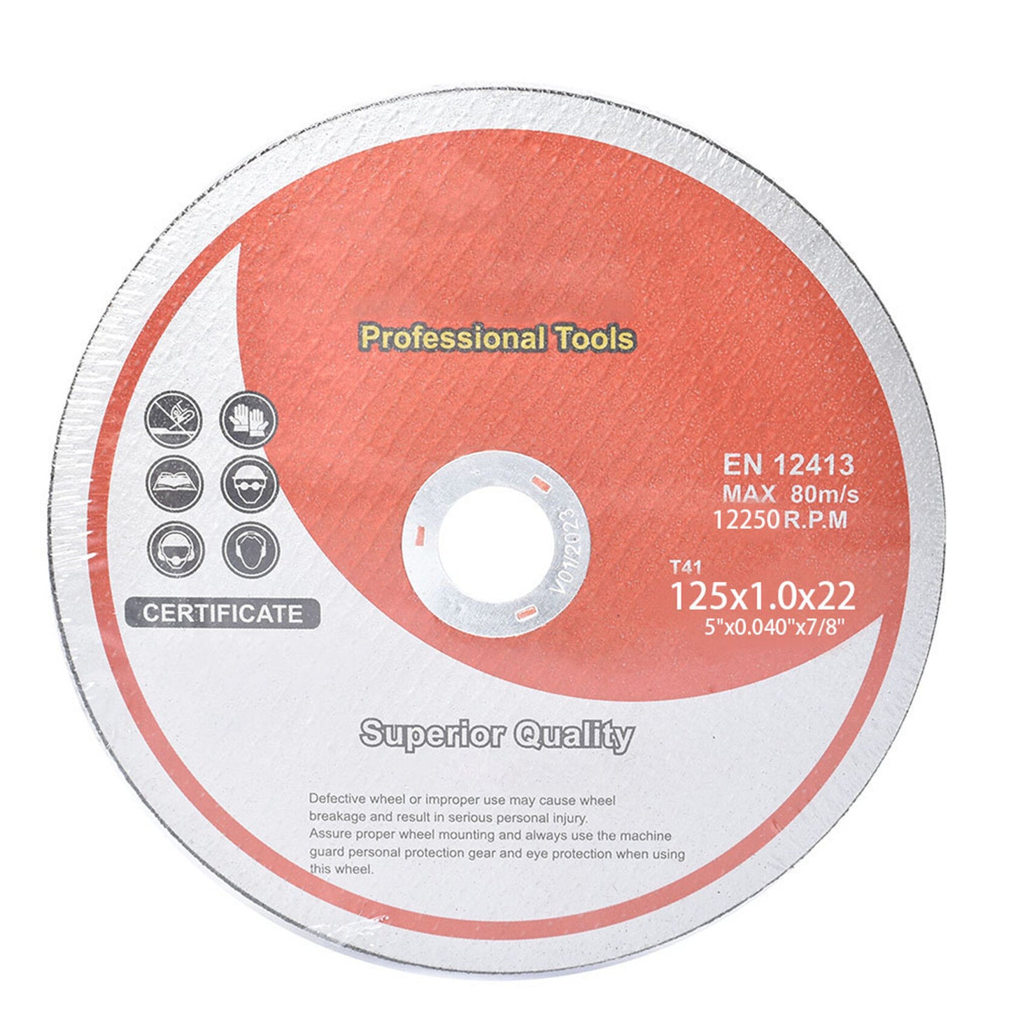 50 Pack 5"x.040"x7/8" Cut-Off Wheel - Metal & Stainless Steel Cutting Discs