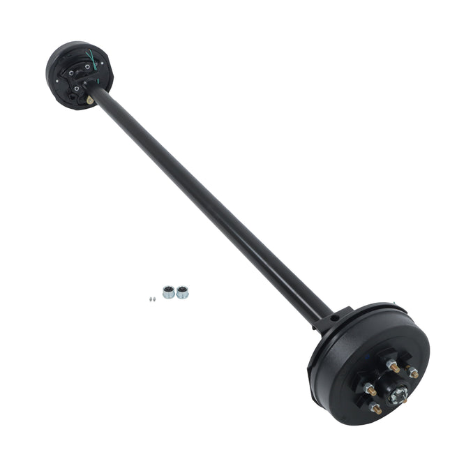 Findmall 3,500 lb Trailer Axle with Electric Brakes, 5 on 4.5 in, 85 in Hub Face, 70 in Spring Center