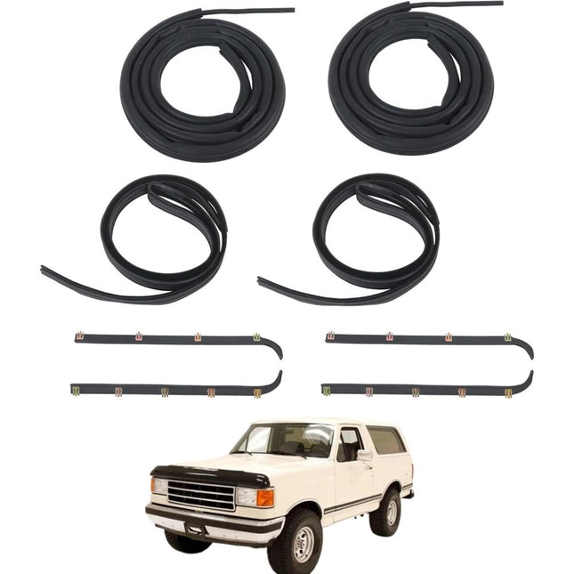 Findmall Door Weatherstrip Kit for Ford Bronco & F-Series, 8-Piece, DK211087