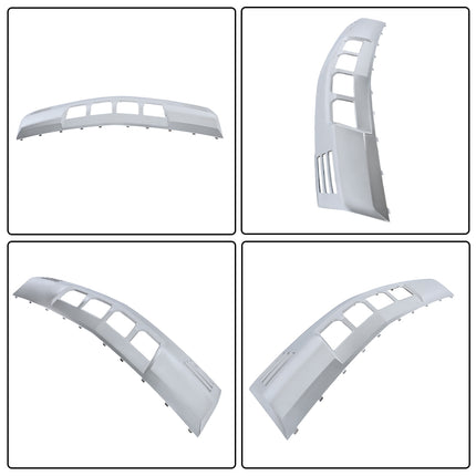 Findmall Front Bumper Lower Valance Skid Plate Chrome Plastic for 2022‑2023 Chevrolet Silverado 1500 Front, Replaces 84878992