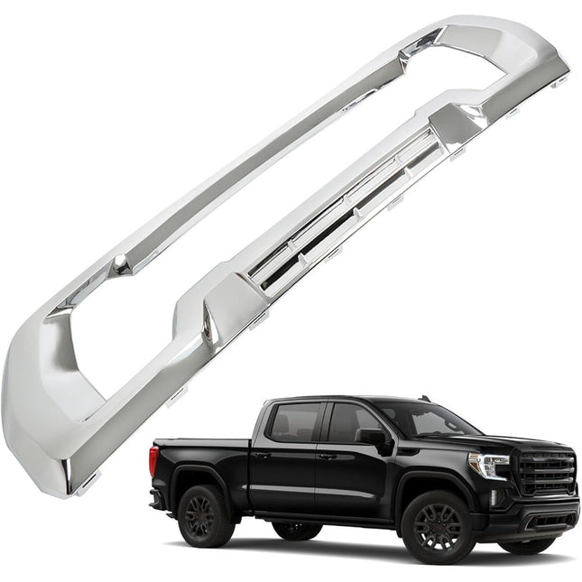 Findmall Front Bumper Lower Grille Plate for 2019‑2022 GMC Sierra 1500 Denali/AT4, Chrome Plastic, Replacement for 84482544
