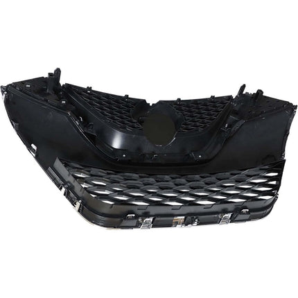 Findmall Front Grille Assembly for 2016-2017 Nissan Maxima, Black with Chrome Trim