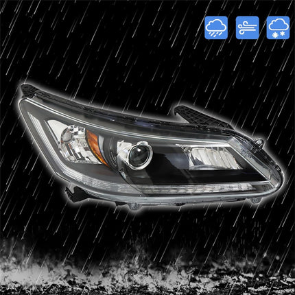 Findmall Headlight Assembly for 2013–2015 Honda Accord Front Right Passenger Side, Replaces 33100-T2A-A01