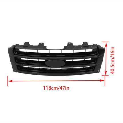 Findmall Gloss Black Front Upper Grille Replacement for 2015-2017 Expedition