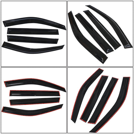 Findmall 4PCS Side Window Visor Sun Deflector Rain Guard Vent Shade Black Replacement for 2017-2020 Jeep Compass