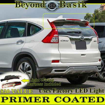 Findmall Rear Roof Spoiler Wing with Light Lightweight Factory Style Replacement for 2012-2016 4th Gen CRV CR-V