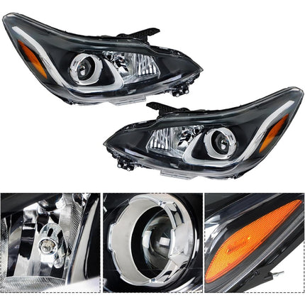 Findmall Headlight Assembly Replacement for Spark Front LH RH