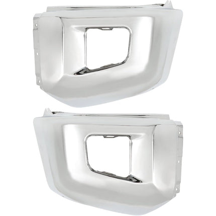Findmall Front Bumper End Caps for 2014‑2020 Toyota Tundra, without Parking Aid Sensor Holes, 2 Pcs, Replacement for 521130C040 and 521120C040