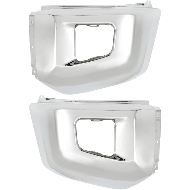 Findmall Front Bumper End Caps for 2014‑2020 Toyota Tundra, without Parking Aid Sensor Holes, 2 Pcs, Replacement for 521130C040 and 521120C040