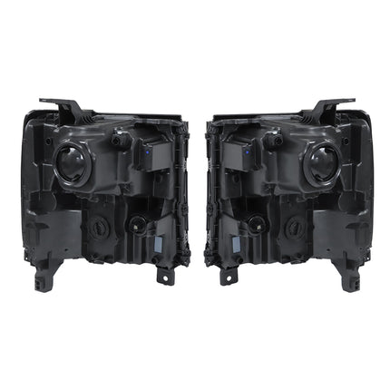 Findmall Headlight Replacement for Silverado 1500 Left LH Right RH Black